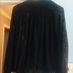 NWT black lace top from Anthropologie